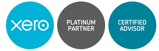 Xero platinum partner certified advisor badge